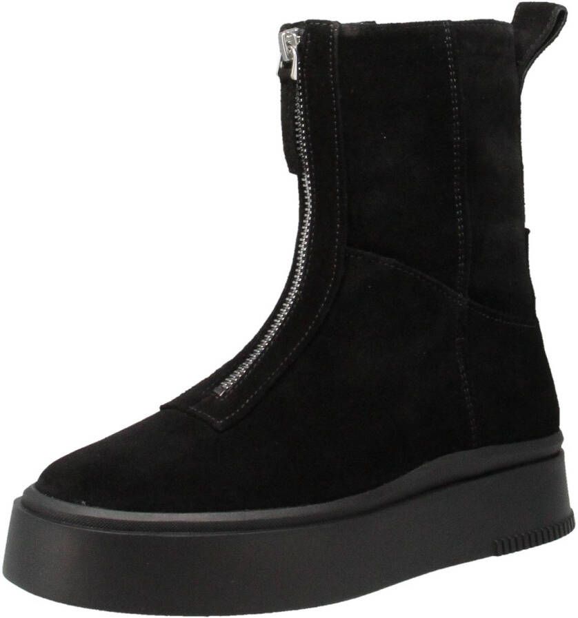 Vagabond Shoemakers Klassieke Suède Enkellaarsjes Black Dames