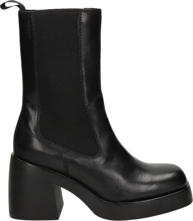 Vagabond Shoemakers Brooke Zwart Leren Vierkante Neus Laarzen Black Dames - Foto 2