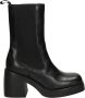 Vagabond Shoemakers Brooke Zwart Leren Vierkante Neus Laarzen Black Dames - Thumbnail 2