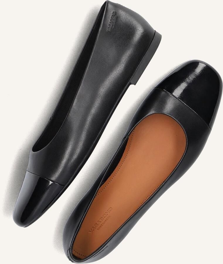 Vagabond Shoemakers Jolin ballerina van leer met lakleren details - Foto 2