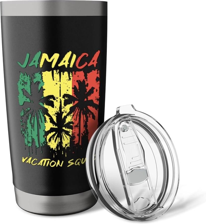 Vakantie squad palmblad reggae thermobeker