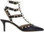Valentino Garavani Studded leren enkelband hakken Black Dames - Thumbnail 1