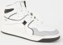 Valentino One Stud sneaker van kalfsleer wit zwart grijs - Thumbnail 1