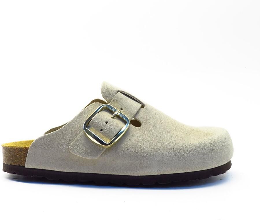 Vamos Piedra dichte slipper 2531 Piedra Taupe
