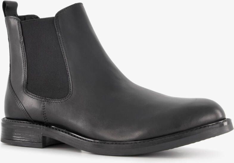 Van Beers leren Chelsea boots zwart