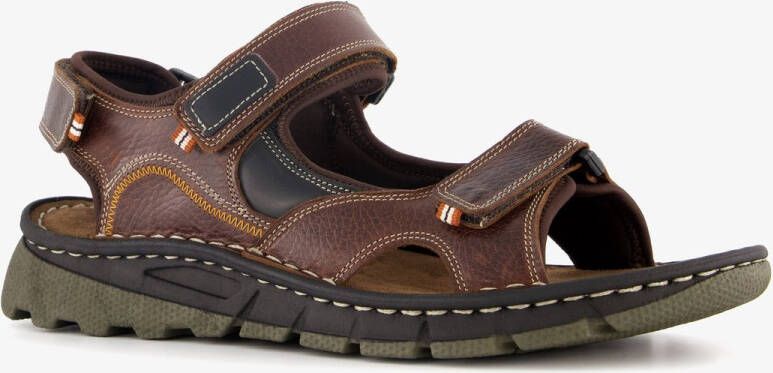 Van Beers leren heren sandalen cognac