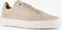 Van Beers leren heren sneakers beige Uitneembare zool - Thumbnail 1