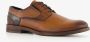 Van Beers leren heren veterschoenen cognac - Thumbnail 1