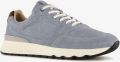 Van Beers suède heren sneakers blauw Echt leer Uitneembare zool - Blauw
