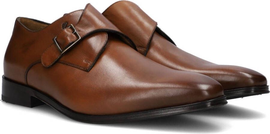 Floris van Floris van Bommel Van Bommel Instappers Heren Gespschoenen Herenschoenen Leer SBM-30146 Cognac - Foto 3