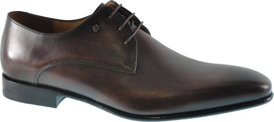 Van Bommel Leren Veterschoenen Elegant Roze Binnenzool Blue Heren - Foto 2