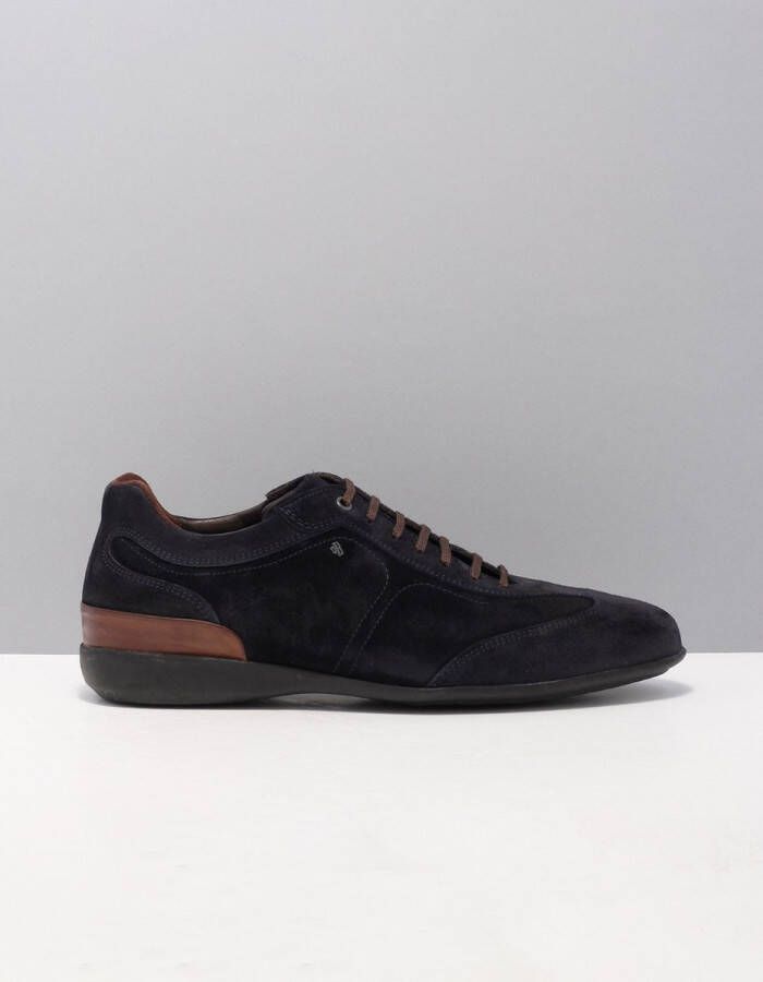 Floris van Floris van Bommel Van Bommel Sneakers Heren Lage sneakers Herenschoenen Suède SBM-10016 sue Blauw - Foto 4