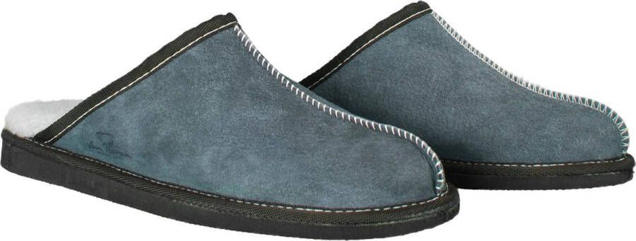 Van Buren Since 1861 Lamsvacht Heren Slippers Grijs