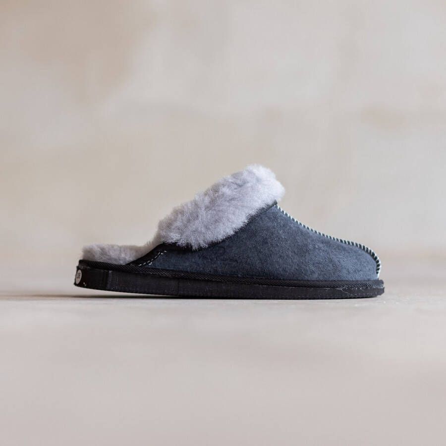 Van Buren Bolsward BV Schapenvacht pantoffels Lamsvacht dames slippers Grijs