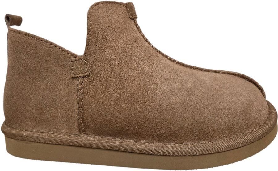 Van Buren Sinds 1861 van Buren House Shoe Nooa Camel Gesloten Sloffen Lamsvacht Gevoerd Uniseks Beige
