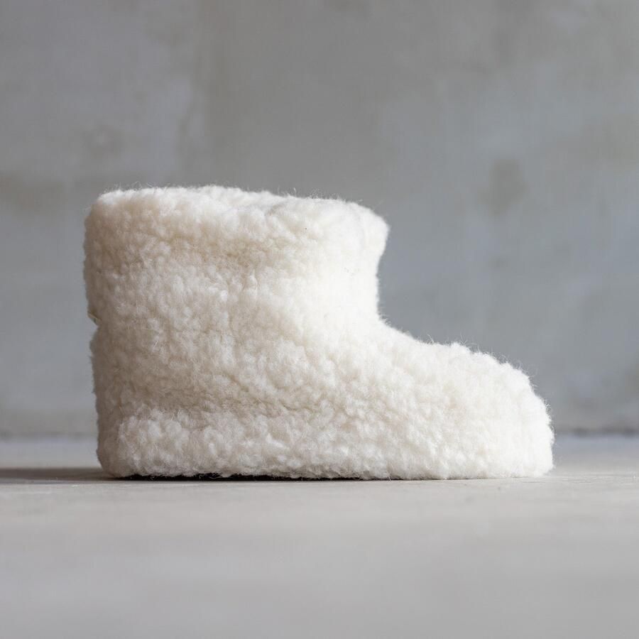 Van Buren Bolsward BV Wollen sloffen sami off white