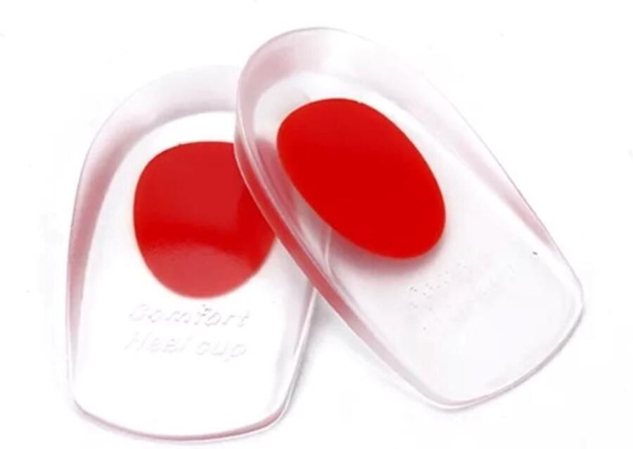 Van Driel Shoes Gel Impact Gel Hielkussens Sport Anti hielspoor Siliconen One-Size Rood Van Driel - Foto 2