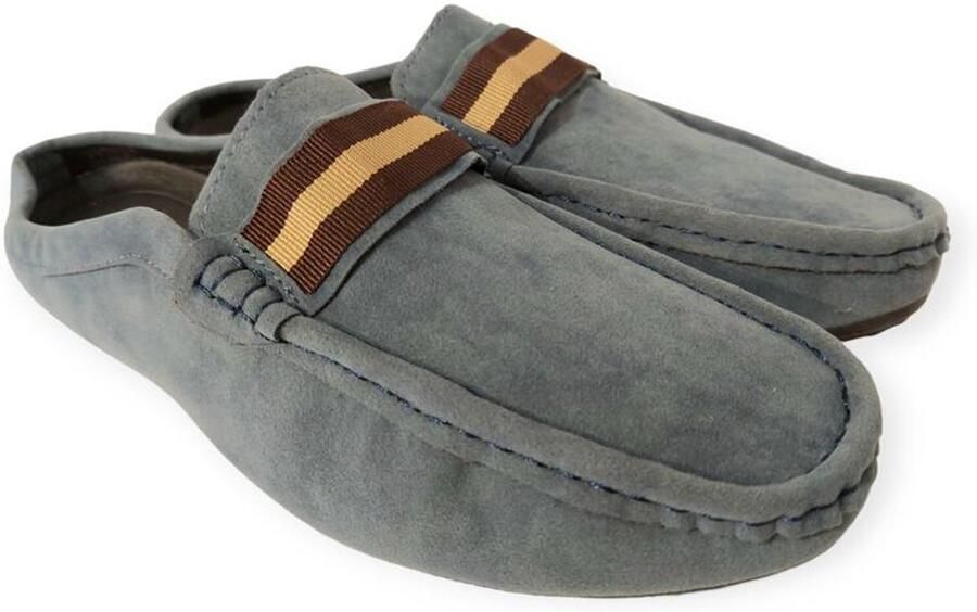 Van Driel Shoes Slipper Matera Blauw Verwisselbaar Voetbed