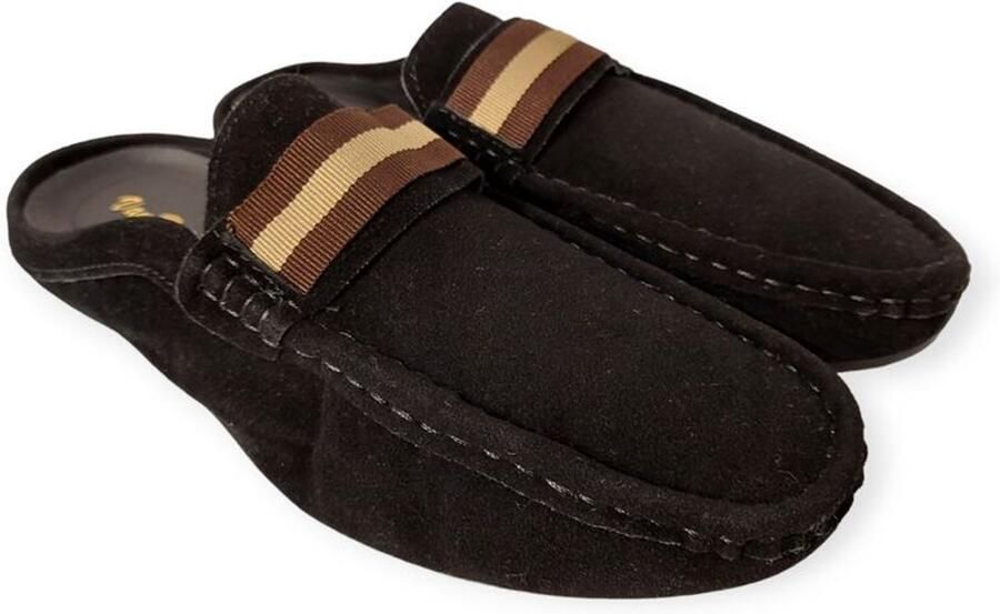 Van Driel Shoes Slipper Matera Zwart Verwisselbaar Voetbed