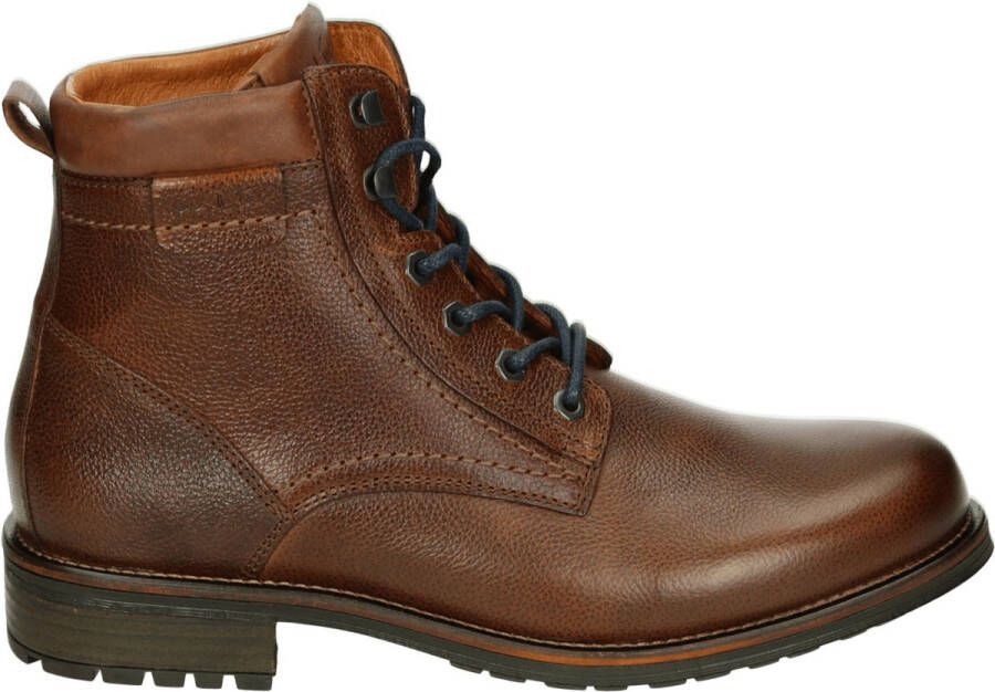 Van Lier 2455900~FRITZ~~~~~~~~~~~~~~~~~ Vrije tijd half-hoogHeren veterschoenHeren sneakers Cognac
