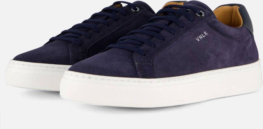 Van Lier Barossa Sneakers blauw Suede