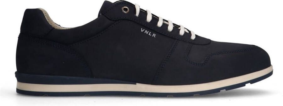 Van Lier Heren Blauwe nubuck sneakers