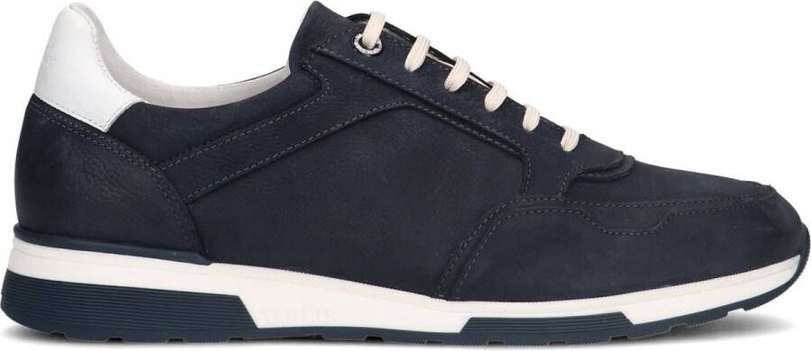 Van Lier Heren Blauwe nubuck sneakers