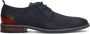 Van Lier Heren Blauwe nubuck veterschoenen - Thumbnail 1