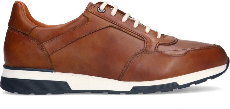 Van Lier Heren Cognac leren sneakers