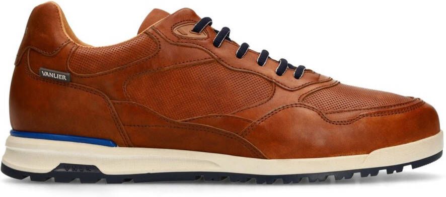 Van Lier Heren Cognac leren sneakers