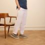 Van Lier Heren Grijs blauwe suède loafers - Thumbnail 1