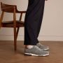Van Lier Heren Grijze suède sneakers met leren details - Thumbnail 1