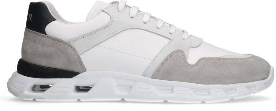 Van Lier Heren Witte leren sneakers