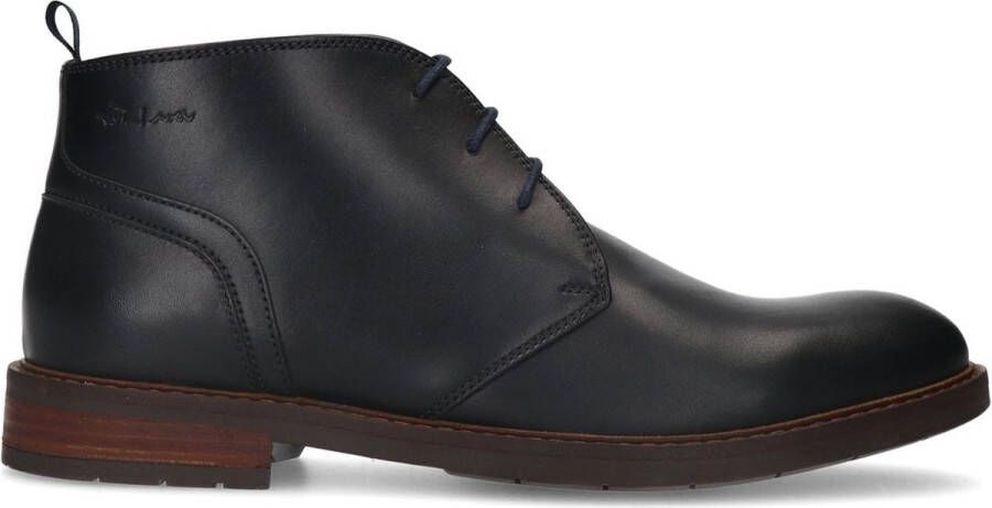 Van Lier Heren Zwarte leren veterschoenen