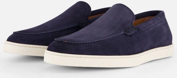 Van Lier Lugano Instappers blauw Leer