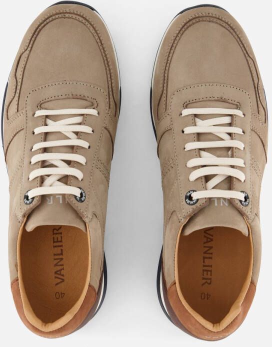Van Lier Positano Sneakers taupe Leer