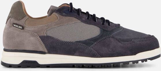 Van Lier Sneakers blauw Suede