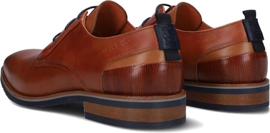 Van Lier Amalfi Veterschoenen cognac Leer Heren - Foto 4