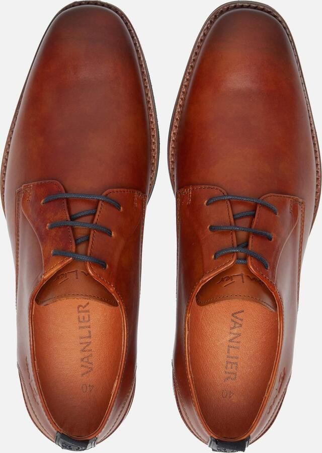 Van Lier Amalfi Veterschoenen cognac Leer Heren - Foto 2
