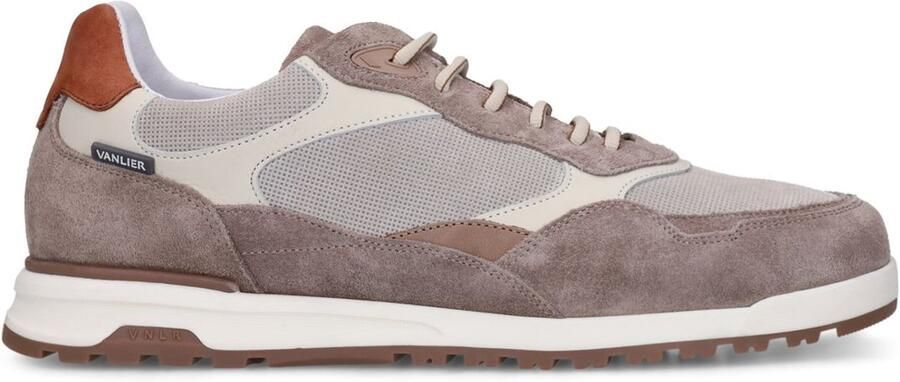 Van Lier Heren Beige suède sneakers