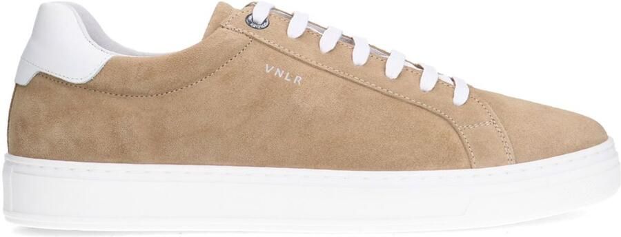 Van Lier Heren Beige suède sneakers