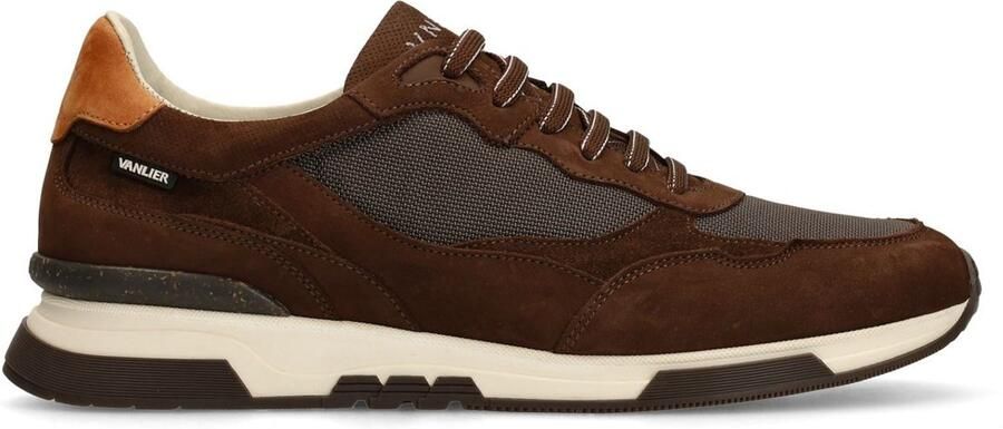 Van Lier Heren Bruine suède sneakers