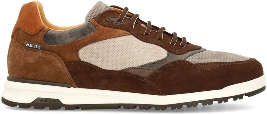 Van Lier Heren Bruine suède sneakers