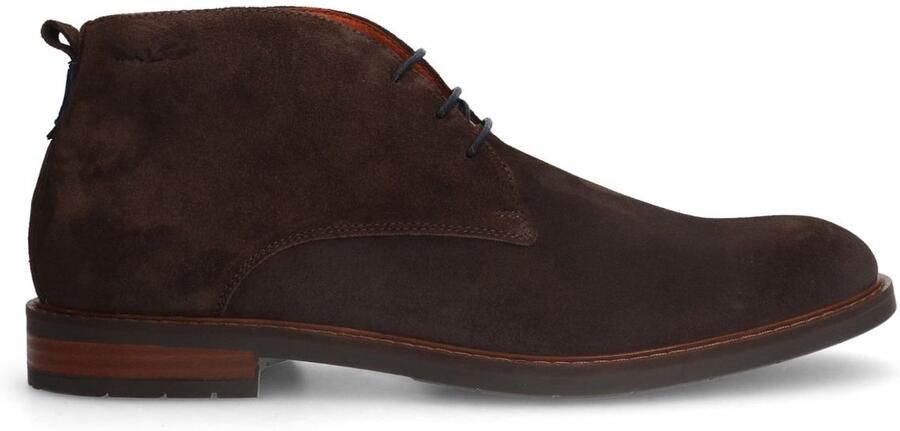 Van Lier Heren Bruine suède veterboots