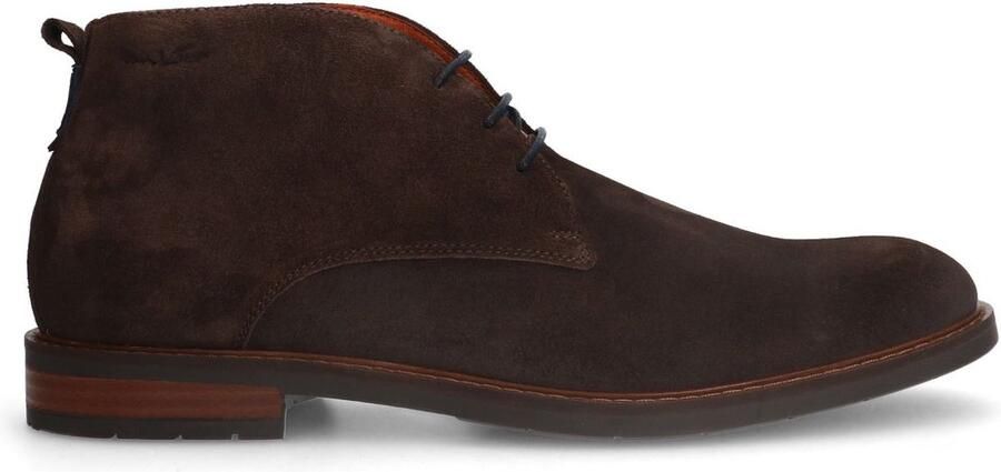 Van Lier Heren Bruine Boston suède veterboots - Foto 3