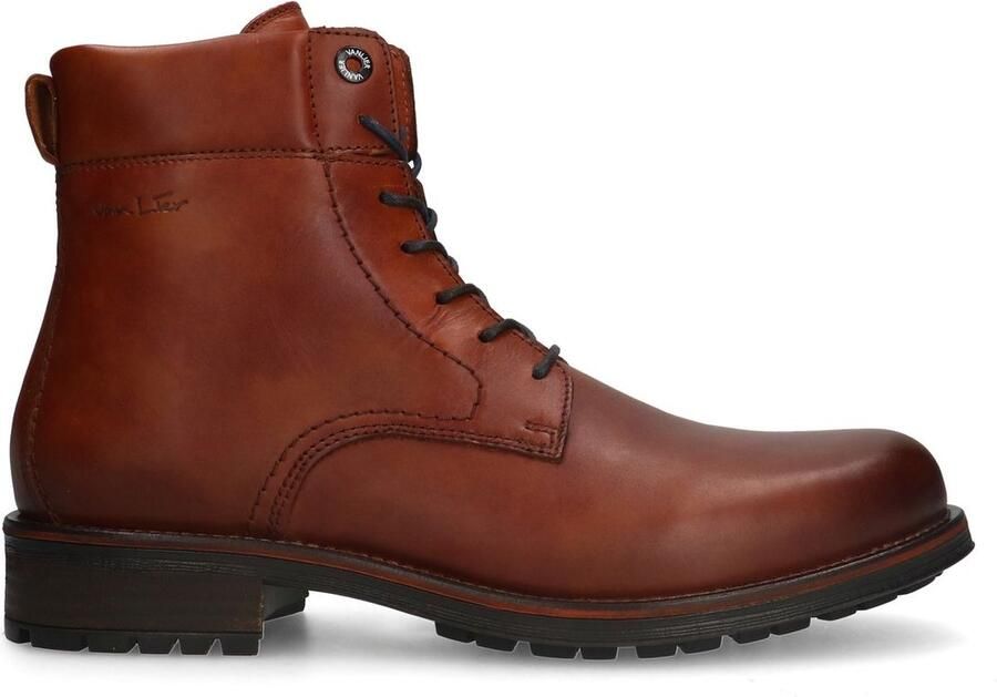 Van Lier Heren Cognac Fritz leren veterboots