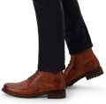 Van Lier Heren Cognac Fritz leren veterboots - Cognac
