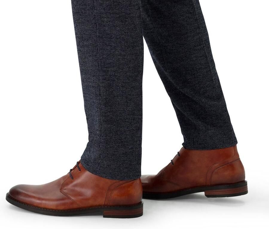 Van Lier Heren Cognac Boston leren veterschoenen - Foto 4