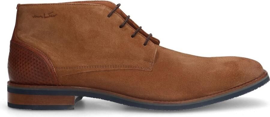 Van Lier Heren Cognac Amalfi suède veterboots - Foto 2