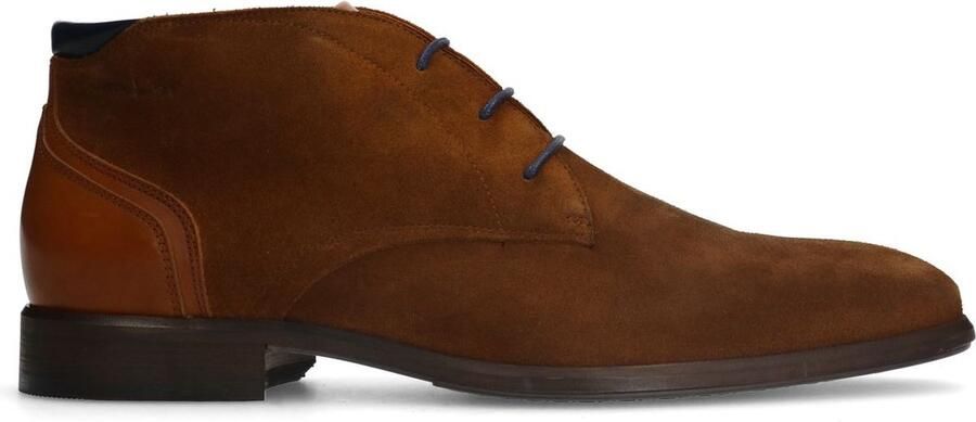 Van Lier Heren Cognac Berlin suède veterboots
